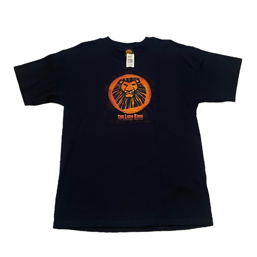 Disney Presents The Lion King Broadway Musical Tee T Shirt Mens Large Black